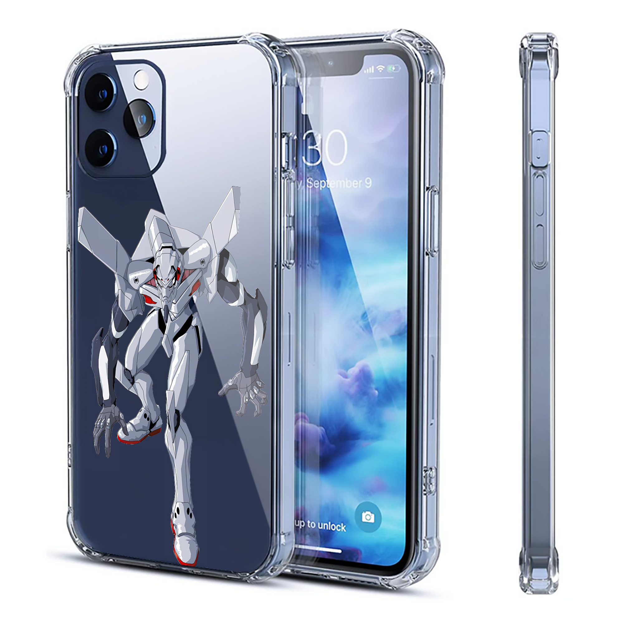 （画像用） EVA 新世紀エヴァンゲリオン 【iPhone 12シリーズ対応】透明スマホケース（クリアソフトケース）